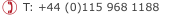 +44 (0)115 968 1188