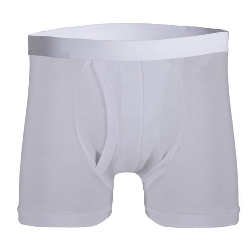 Men's Padded Trunk with Built-in Pad White 6001W - Washable Incontinence Underwear