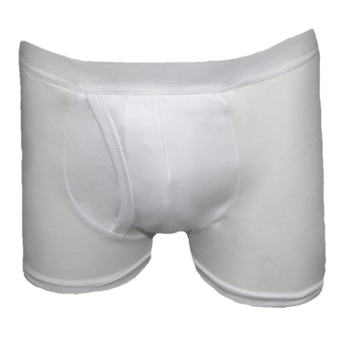 Mens Inco-Elite Trunk With Built in Pad- WHITE (6001W)