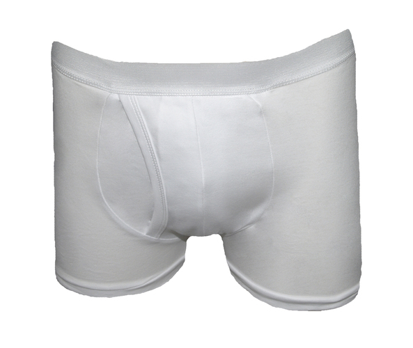 Mens Inco-Elite Trunk With Built in Pad- WHITE (6001W)