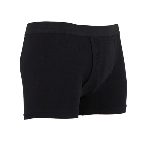 Men's Padded Trunk with Built-in Pad Black 6001B - Washable Incontinence Underwear 