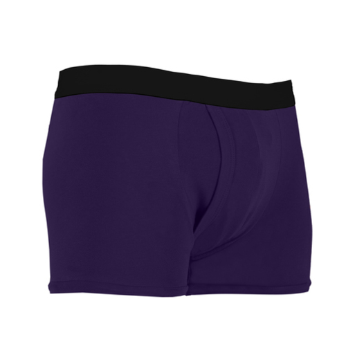 Men's Padded Trunk with Built-in Pad Purple 6001P - Washable Incontinence Underwear