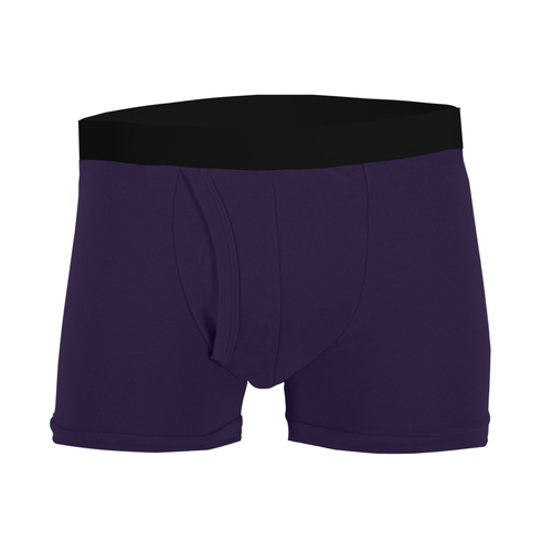 Men's Padded Trunk with Built-in Pad Purple 6001P - Washable Incontinence Underwear