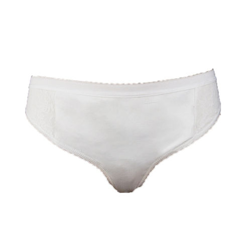 Ladies Inco-Elite Lace High Leg Protection Pant- White (4018W)