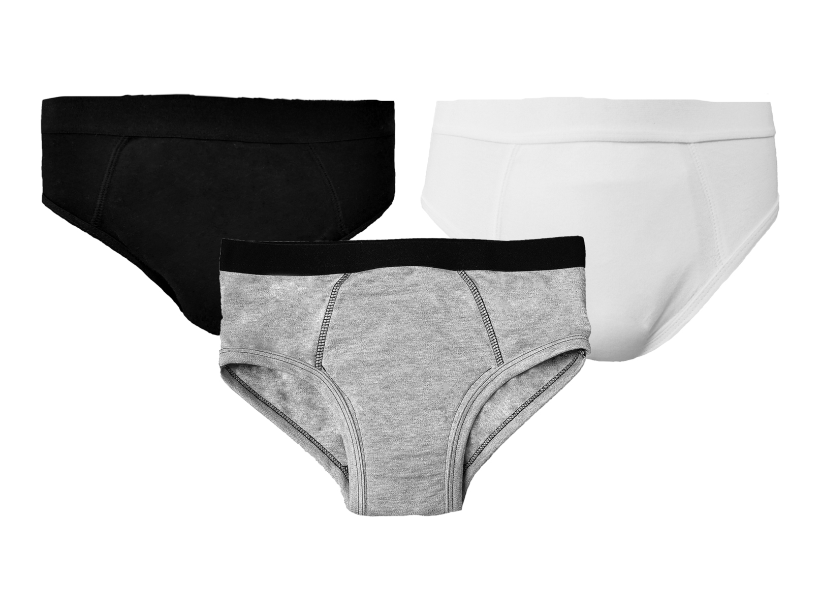 Men's Washable Incontinence Briefs Padded Slip Washable