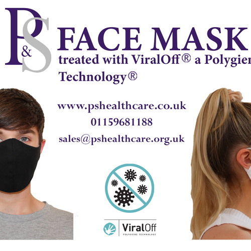P&S Face Mask with ViralOff Technology - 10 Pack - Please choose Size and Colour