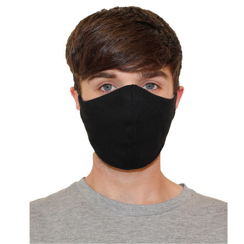3-Pack Black Adult Face Masks