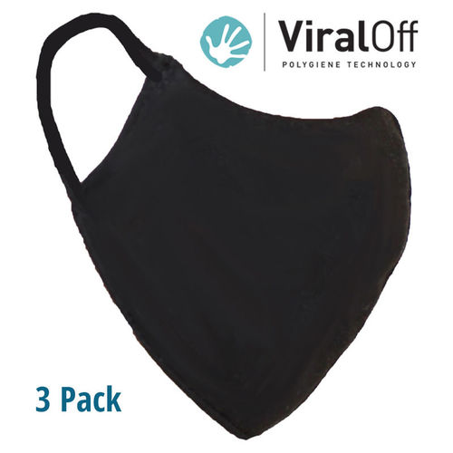 5-Pack Adult Face Mask - Black