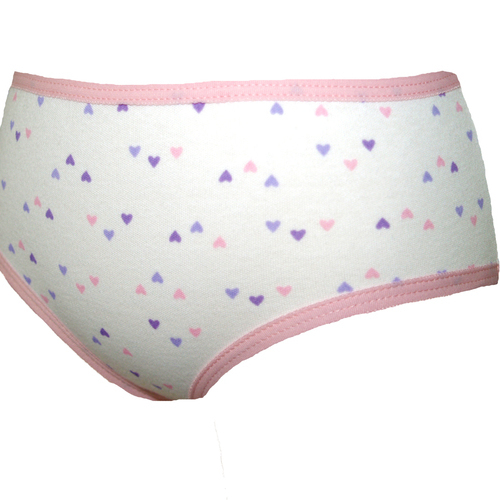Girls printed concealed padded incontinence briefs & pants from the childrens incontinence product range.