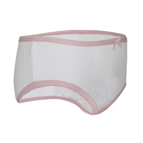 Girls concealed padded incontinence briefs & pants from the childrens incontinence product range.