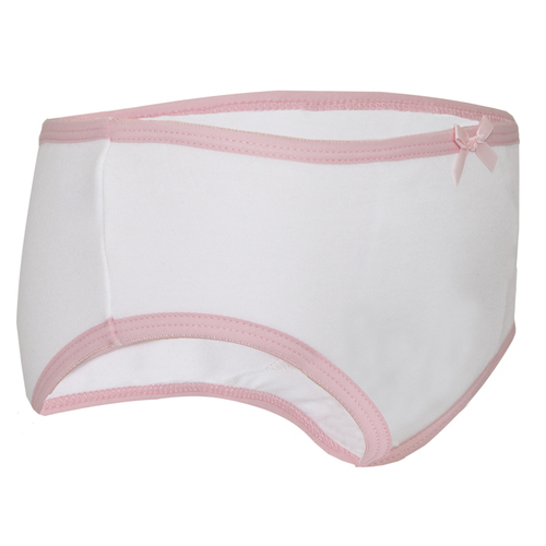 Girls training pants, trainer pants from the childrens incontinence product range.