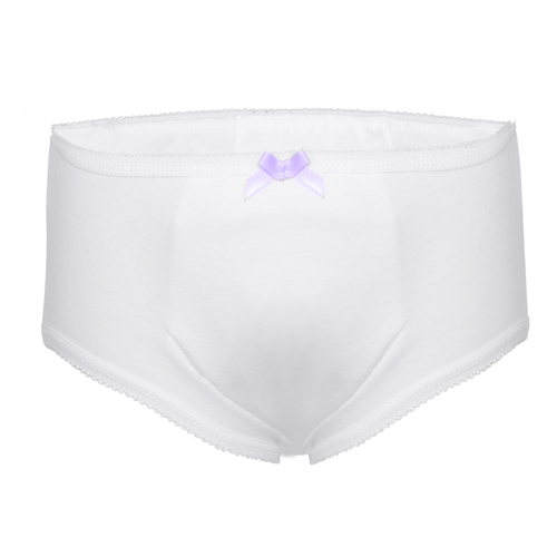 Girls padded briefs, incontinence pants from the childrens incontinence product range.