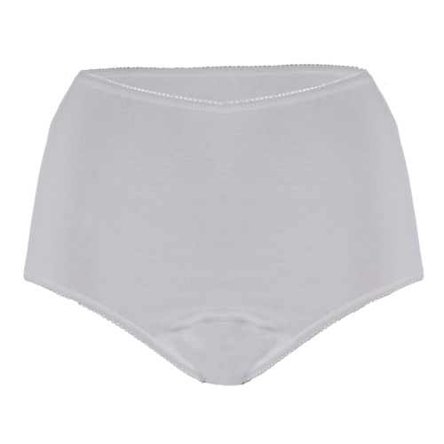 Ladies cotton comfy plus brief from the womens incontinence product range.